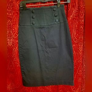 Women's Size Small Black Pencil Skirt